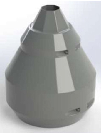 Цоколь ЦГ-100 стеклопластиковый 8-ми гр. Д-100х425 Н-540-580 F530